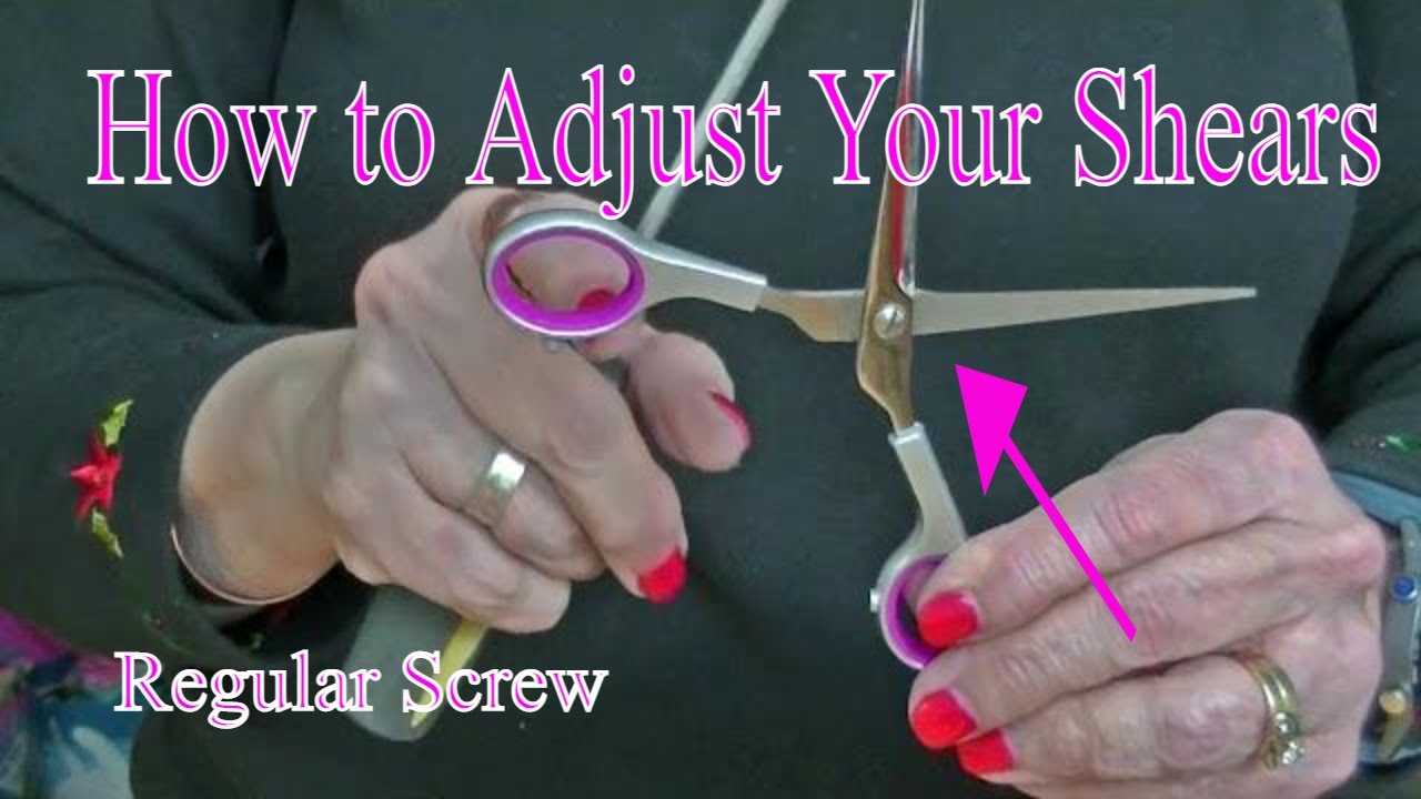 How to adjust the tension on regular type screw on your beauty shears
