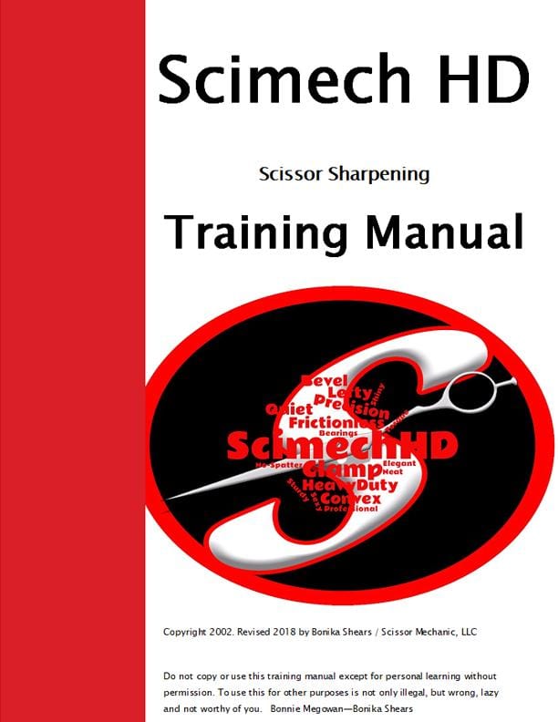 Scimech Sharpening Training Manual PDF Download - Bonika Shears
