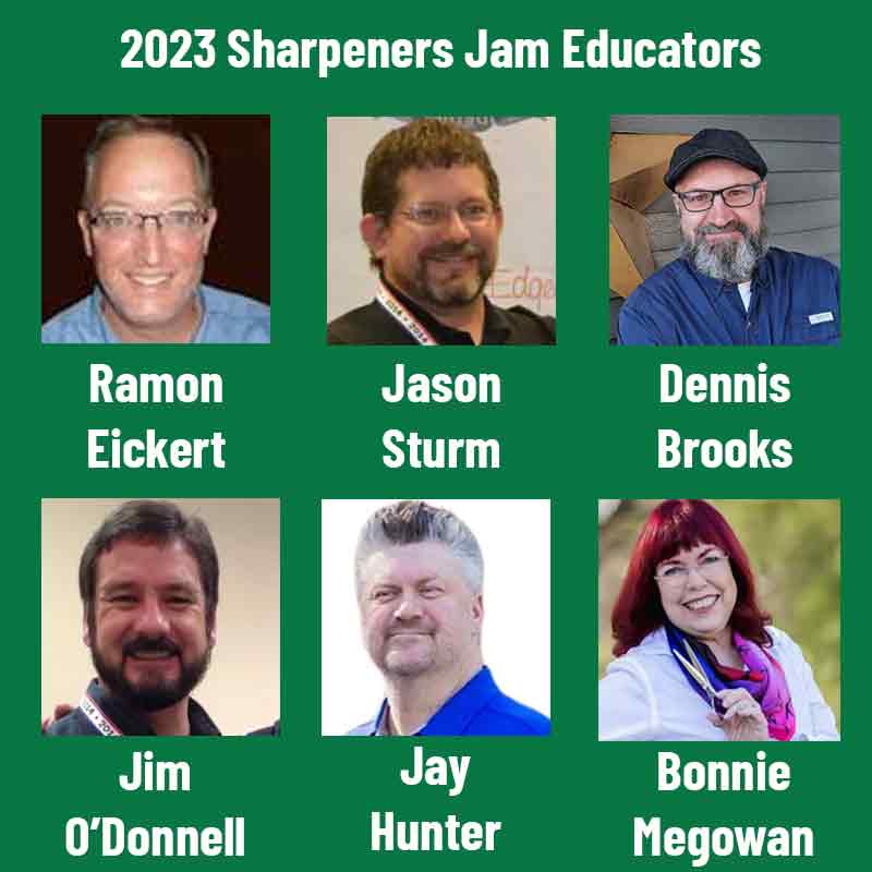 Educators for the 2023 Sharpeners Jam