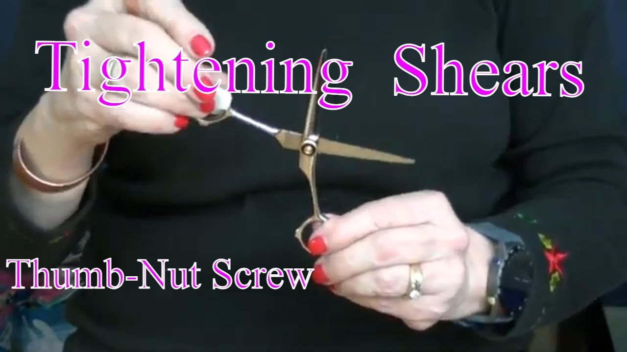 How to Correctly Tighten the Thumb-Nut Screw on Hair Shears