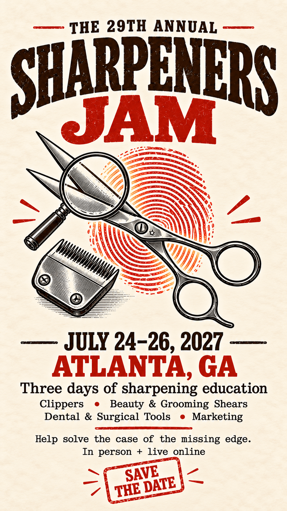 Sharpeners Jam 2027 – The 28th Annual Sharpening Convention