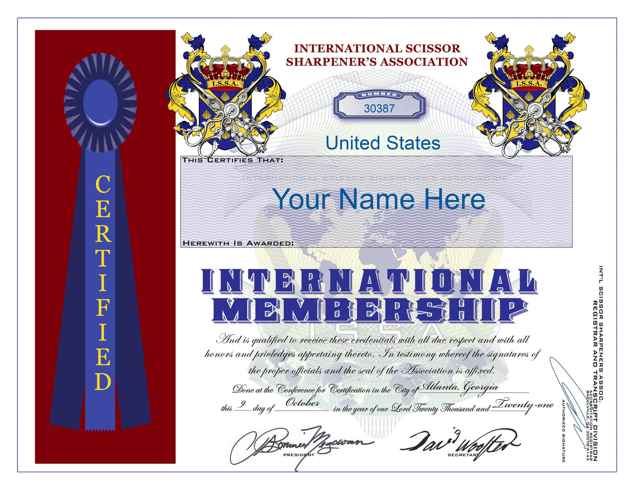 ISSA Membership with Certification