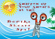 Mail Order Shears Sharpening with Pre-Paid Mailing Label - Bonika Shears