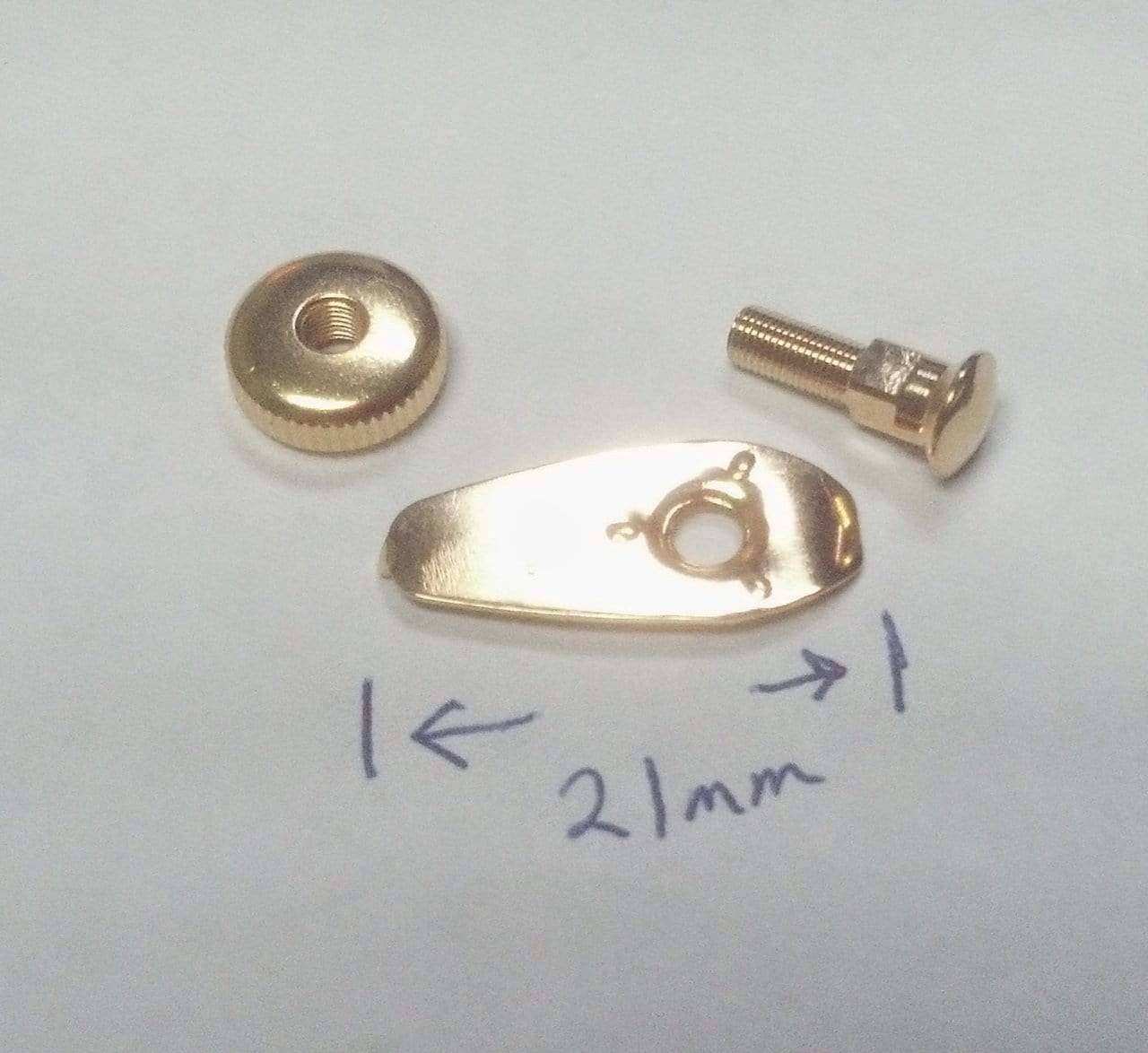 Scissor Part Leaf Spring Screw Set - Bonika Shears